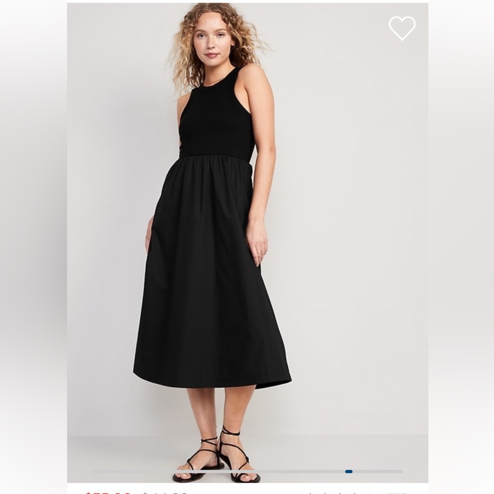 Fit and Flare Ribbed top Dress